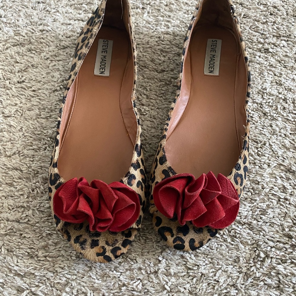 Steve Madden cheetah flats